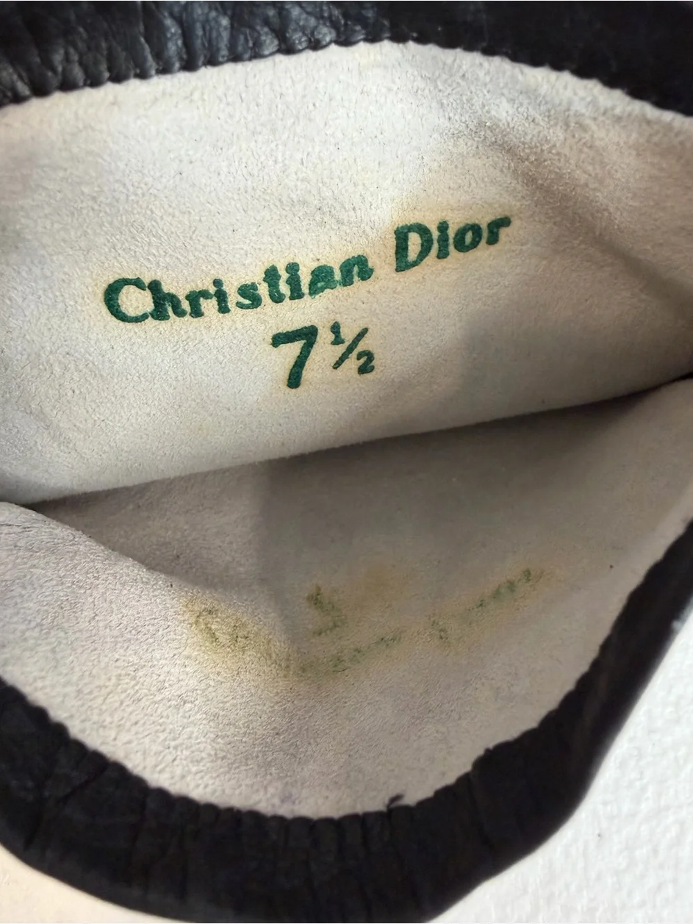 Vintage Christian Dior Black Opera Gloves Size 7½